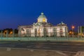 Ananta Samakhom Throne Hall is a royal reception hall with twilight sky