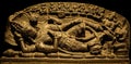 Anantasayana Vishnu Granite Stone 12th Century AD