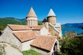 Ananuri ancient church castle in georgia Royalty Free Stock Photo