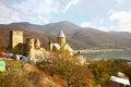 Ananuri castle complex near tbilisi in Georgia Royalty Free Stock Photo