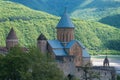 Ananuri fortress complex with medieval orthodox church in Georgia, Caucasus. Ananuri Castle on the Aragvi river