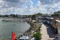 Anapa city embankment on a summer day