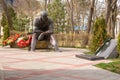 Anapa, Russia - March 5, 2016: Memorial dedicated to the wars of the Afghans, in the Memory Park and Alley of Glory in Anapa, Russ