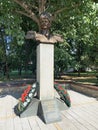 Anapa, Russia, July. 26, 2019. Monument to Bezkrovny Alexei Danilovich - major General, ataman of the black sea Cossack army Royalty Free Stock Photo