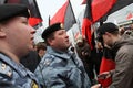 Anarchists demonstrations in Moscow.