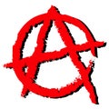 Anarchy symbol Royalty Free Stock Photo