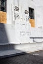 Black Lives Matter Spray Painted on Ohio Supreme Court Building in Downtown Columbus After Protests of the Death of George Floyd