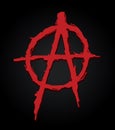 Anarchy symbol. Letter A symbol