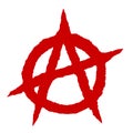 Anarchy symbol red