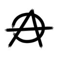 Anarchy symbol. Vector sign Royalty Free Stock Photo