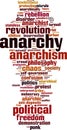 Anarchy word cloud Royalty Free Stock Photo