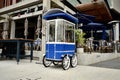 The Iconic Blue Cart at the Anason Restaurant - Barangaroo, Sydney, NSW, Australia
