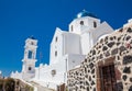 Anastasi Church located at Imerovigli on the Santorini Island in a beautiful early spring day