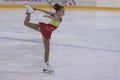 Anastasiya Bulanova from Russia performs Gold Class III Girls Free Skating Program Royalty Free Stock Photo