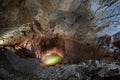 Anatolia Lake in New Athos Cave in Abkhazia