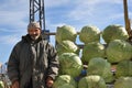 An old seller on the road in Turkey