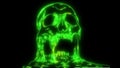 Anatomic Skull Art video laser animation