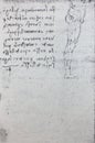 Anatomical notes. Feet. Manuscripts of Leonardo da Vinci. Code K Folio 108 recto in the vintage book Leonardo da Vinci by A.L.