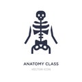 anatomy class skeleton icon on white background. Simple element illustration from UI concept Royalty Free Stock Photo