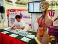 Anatomy human body model on display at organ donor stall in National Science Centre