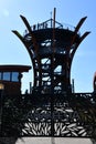 Anavista Smoky Mountain Observation Tower at Anakeesta Mountaintop Park in downtown Gatlinburg, Tennessee Royalty Free Stock Photo