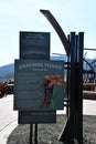 Anavista Smoky Mountain Observation Tower at Anakeesta Mountaintop Park in downtown Gatlinburg, Tennessee Royalty Free Stock Photo