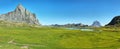 Anayet peak and Anayet lake in Spanish Pyrenees, Spain. Royalty Free Stock Photo
