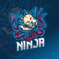 Anbu Ninja Mascot Gaming logo