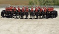 RCMP Musical ride formation line up Royalty Free Stock Photo