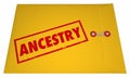 Ancestry Family History Research Documents Envelope Royalty Free Stock Photo