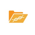 Ancestry or Genealogy Icon and DNA helix