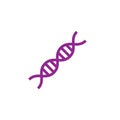 Ancestry or Genealogy Icon and DNA helix