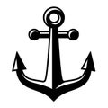 Anchor black symbol