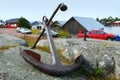 Anchor in boat harbor.