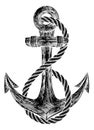 Anchor from Boat or Ship Tattoo Drawing