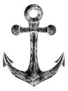 Anchor from Boat or Ship Tattoo Drawing