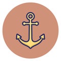 Anchor, boat anchor Vector Icon which can easily edited Royalty Free Stock Photo