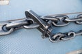 Anchor chain close-up on the USS North Carolina Museum Ship Royalty Free Stock Photo