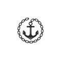 Anchor chain icon vector illustration design