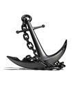 Anchor with Chain Royalty Free Stock Photo