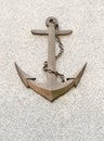 Anchor with chain symbol.