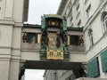 The Anchor Clock Ankeruhr in Vienna, Austria.