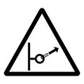 Anchor Failure Hazard Symbol Sign ,Vector Illustration, Isolate On White Background Label .EPS10