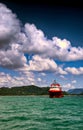 Anchor Handling Tug Supply AHTS anchor at sea Royalty Free Stock Photo