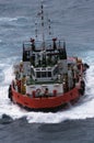 Anchor Handling Tug Supply AHTS at sea Royalty Free Stock Photo