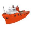 Anchor Handling Tug Supply Vessel Isolated Royalty Free Stock Photo