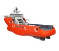 Anchor Handling Tug Supply Vessel Isolated Royalty Free Stock Photo