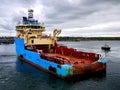 Anchor Handling Vessel on Maneuvers.