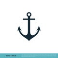 Anchor / Harbor Icon Vector Logo Template Illustration Design. Vector EPS 10 Royalty Free Stock Photo