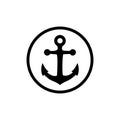 Anchor icon design symbol